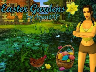 Screenshot aus dem Level AET 26 Easter Gardens by AgentXP